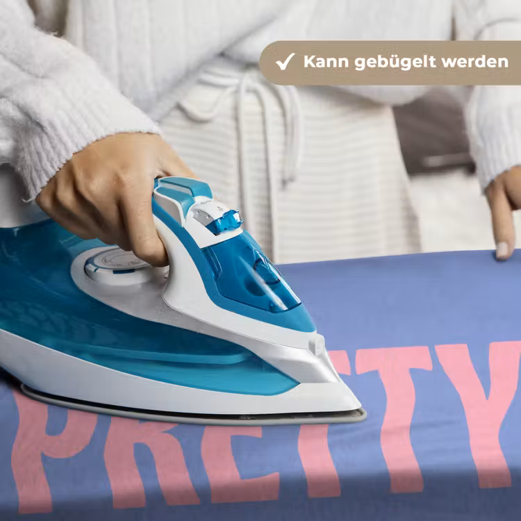 Pretty - Roze - Blauw - Golvend Wandkleed katoen klein -tsfeer9_DE