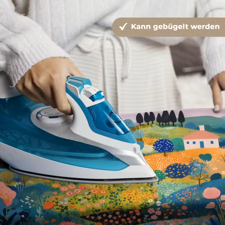 Heuvellandschap - Fantasierijk - Kleurcontrasten Wandkleed katoen klein -tsfeer9_DE