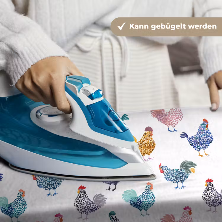 Kippen -Aquarel - Kleurrijk Wandkleed katoen klein 269 -tsfeer9_DE