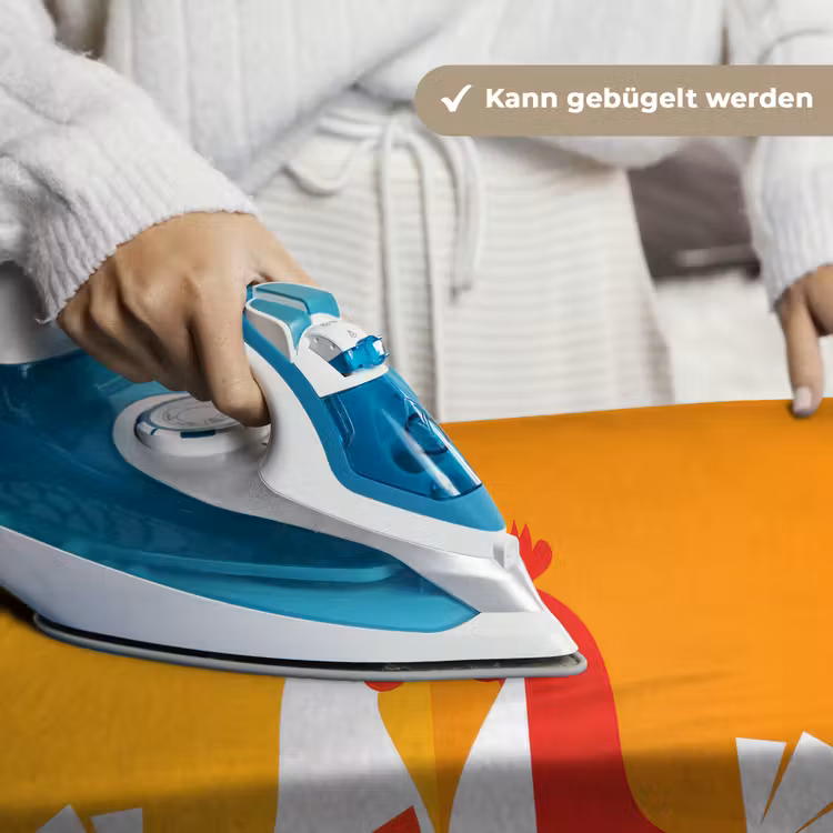 Kippen - Oranje - Vlakken Wandkleed katoen klein -tsfeer9_DE