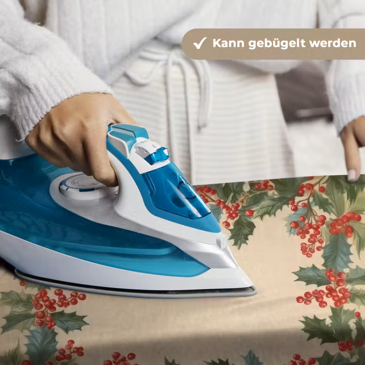 Hulstrand - Bessen - Beige Wandkleed katoen klein -tsfeer9_DE