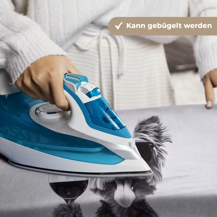 Hondje - Wijnglas - Zonnebril - Enthousiast Wandkleed katoen klein -tsfeer9_DE