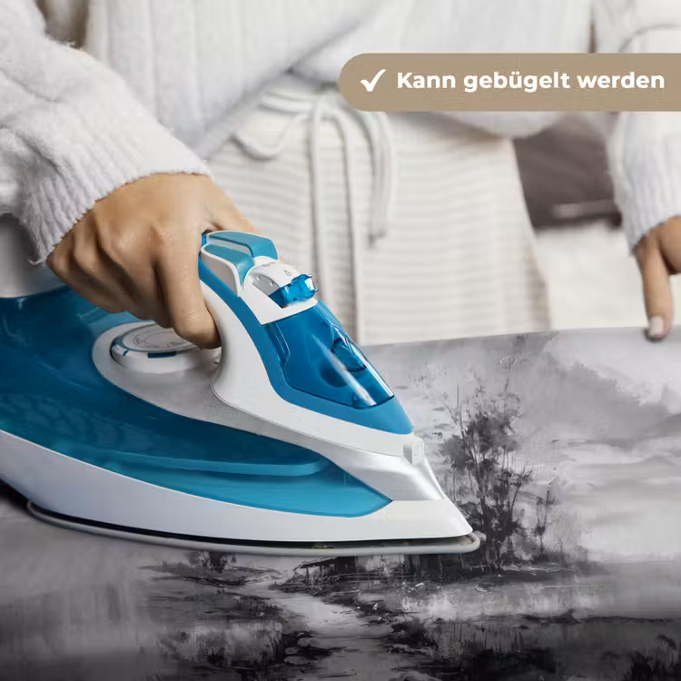 Hut - Grijs - Bergen - Mistig Wandkleed katoen klein -tsfeer9_DE