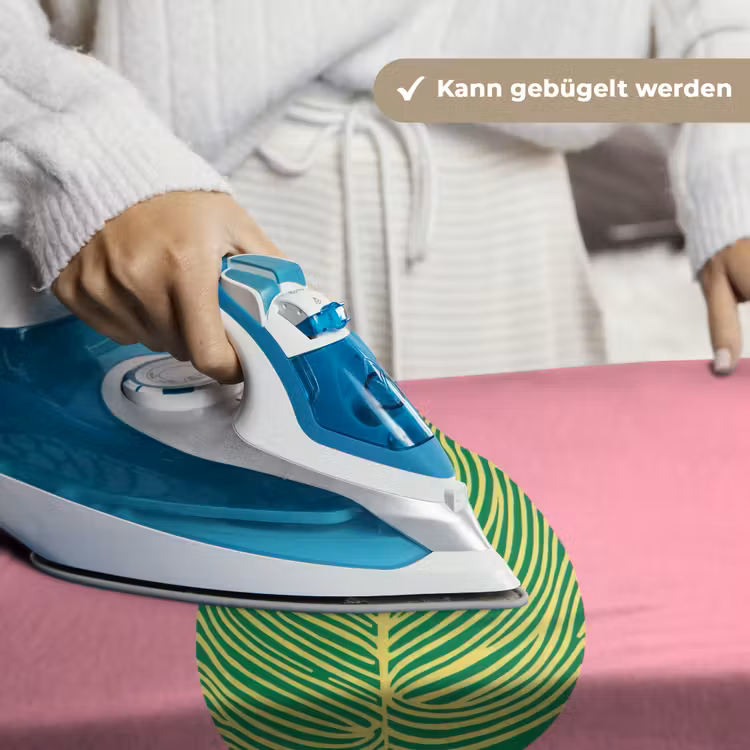Illustratie - Blad - Minimalistisch - Groen Wandkleed katoen klein -tsfeer9_DE