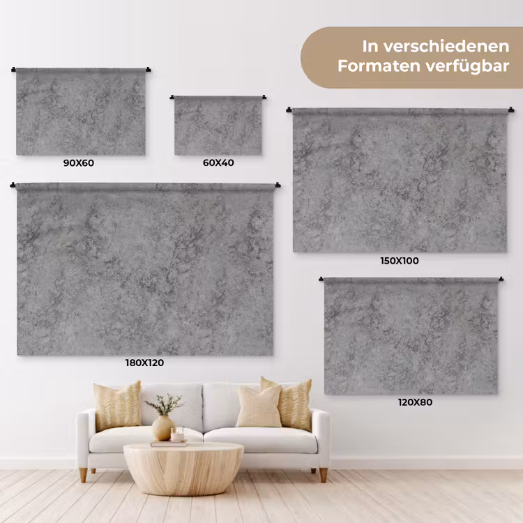 Industrieel - Beton - Patronen Wandkleed katoen klein 269 -tsfeer8_DE