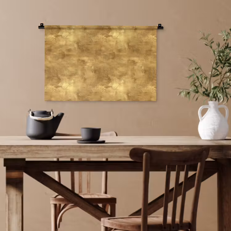 Industrieel - Textuur - Goud Wandkleed katoen klein 269 -sfeer6