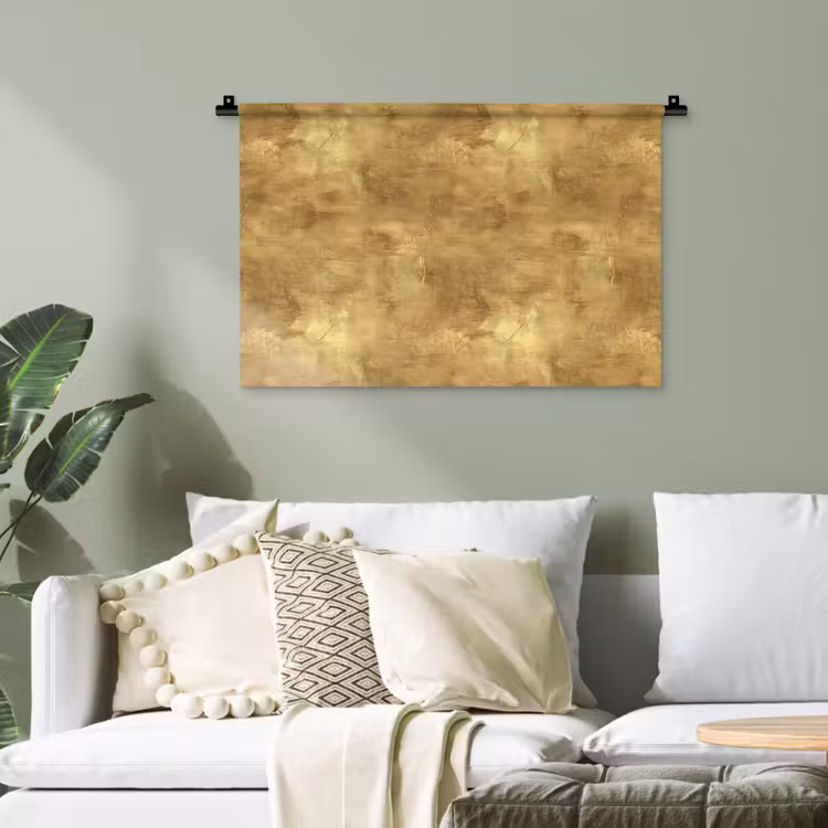 Industrieel - Textuur - Goud Wandkleed katoen klein 269 -sfeer7