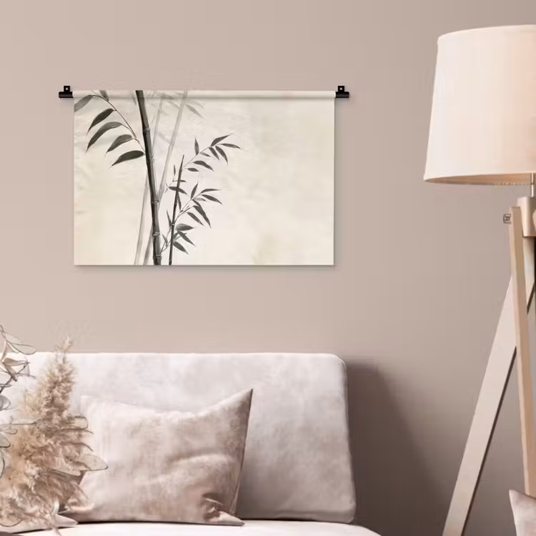 Japandi - Bamboe - Beige Wandkleed katoen klein -sfeer4