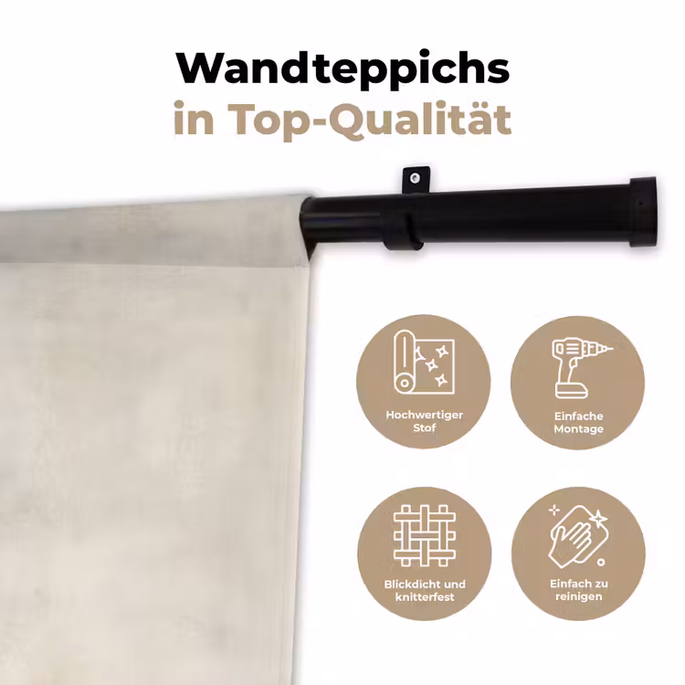 Japandi - Bamboe - Beige Wandkleed katoen klein -tsfeer2_DE
