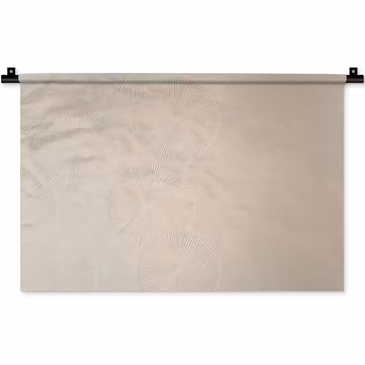 Japandi - Beige - Modern Wandkleed katoen klein -zz3d