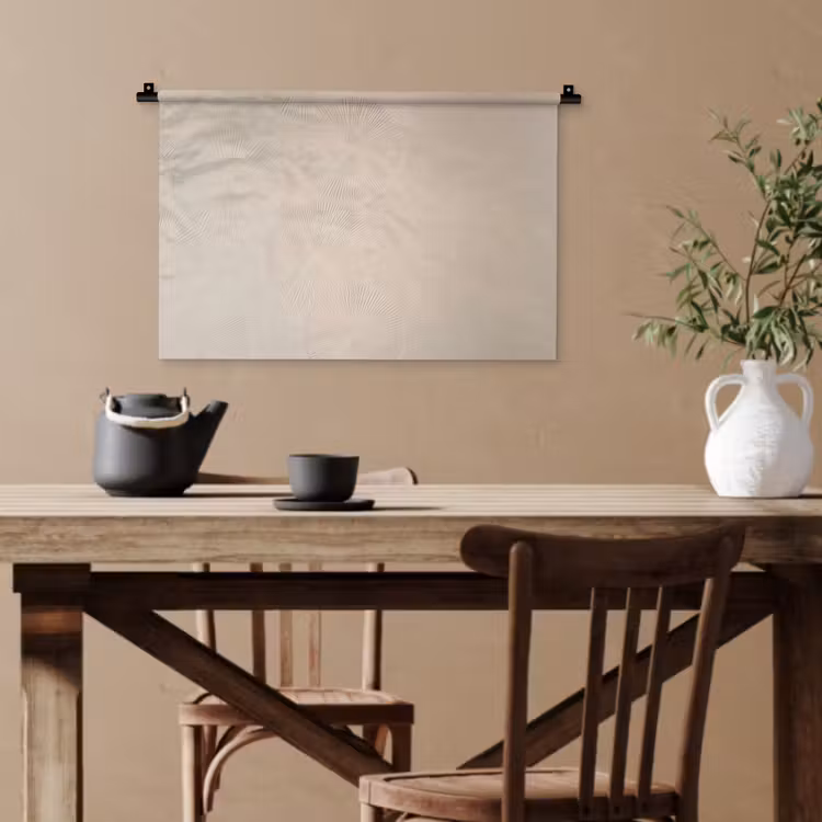 Japandi - Beige - Modern Wandkleed katoen klein -sfeer6