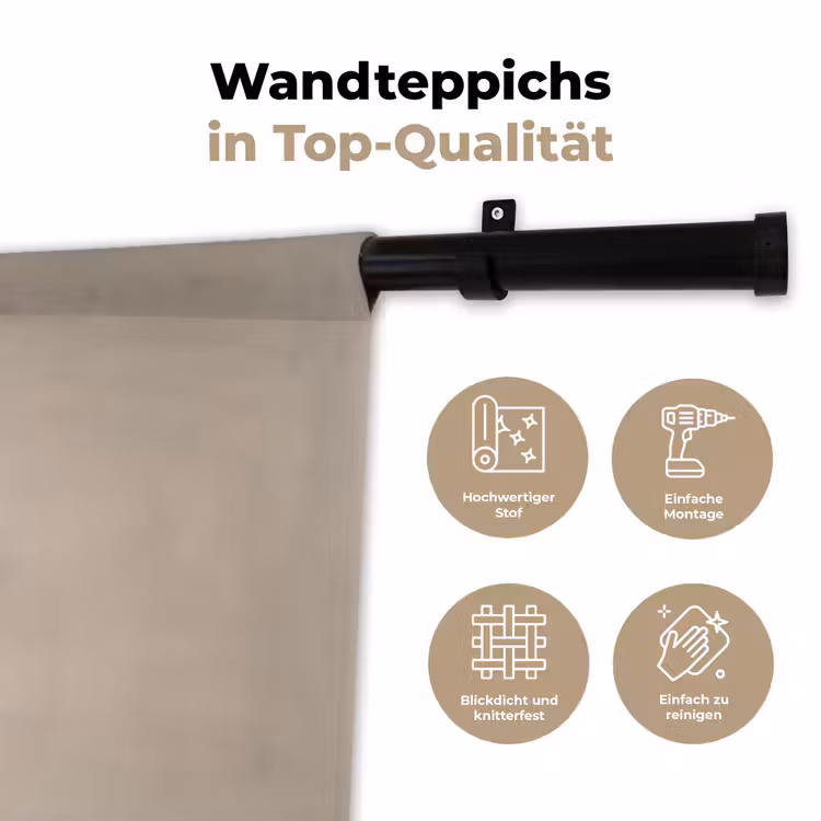 Japandi - Beige - Modern Wandkleed katoen klein -tsfeer2_DE