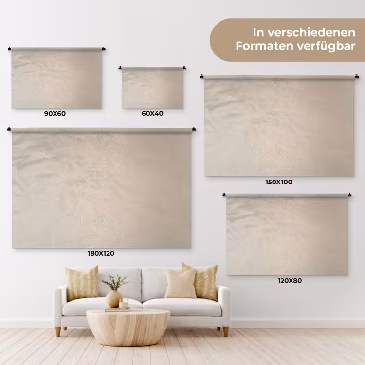 Japandi - Beige - Modern Wandkleed katoen klein -tsfeer8_DE