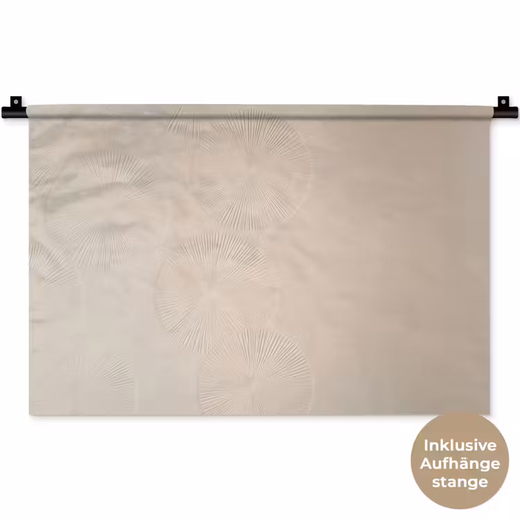 Japandi - Beige - Modern Wandkleed katoen klein -t3d_DE