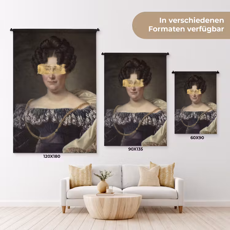 Johanna Henriette Engelen - Dubois Drahonet - Goud Wandkleed katoen klein -tsfeer8_DE