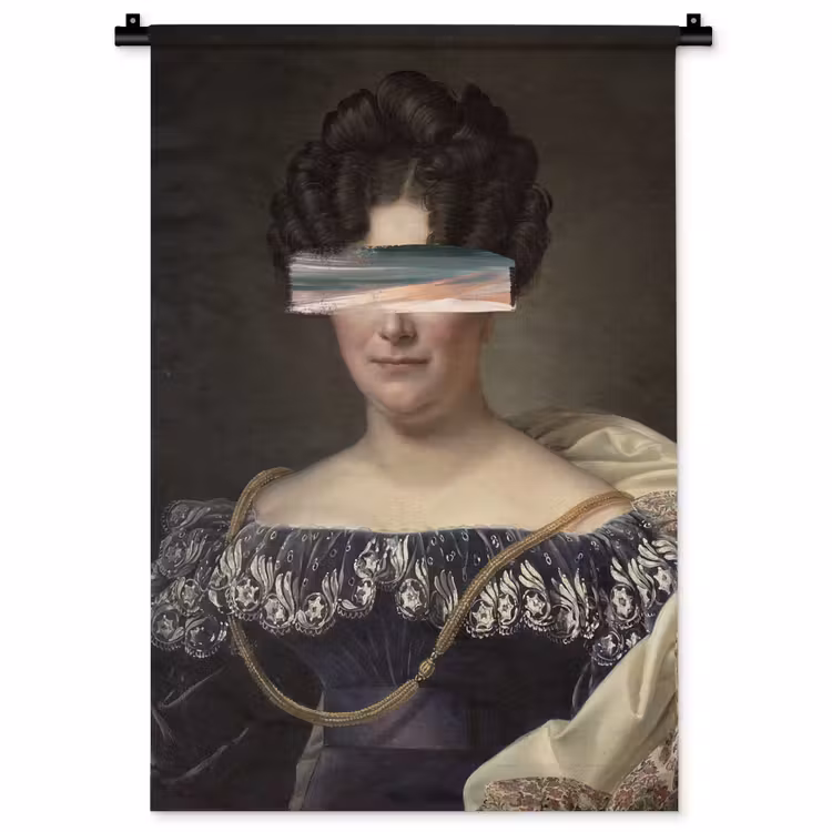 Johanna Henriette Engelen - Dubois Drahonet - Pastel Wandkleed katoen klein -zz3d