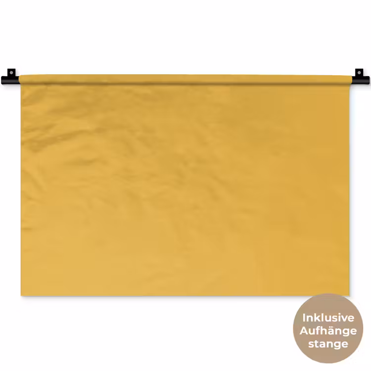 Joyful - Mustard - Geel Wandkleed katoen klein 269 -t3d_DE