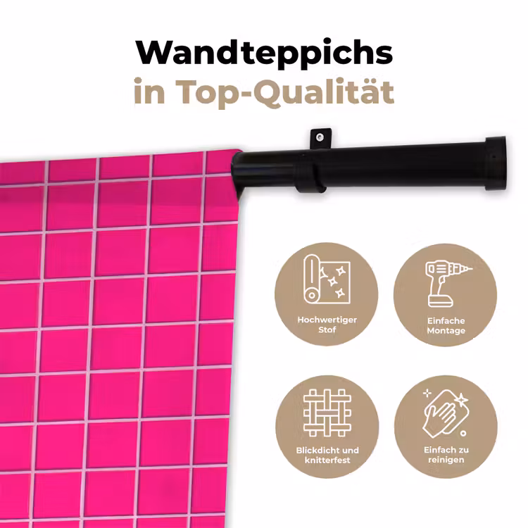 Tegels - Vierkant - Fuchsia Wandkleed katoen klein 269 -tsfeer2_DE