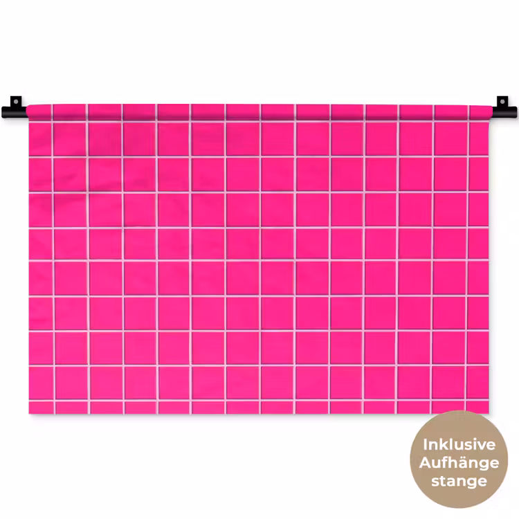 Tegels - Vierkant - Fuchsia Wandkleed katoen klein 269 -t3d_DE