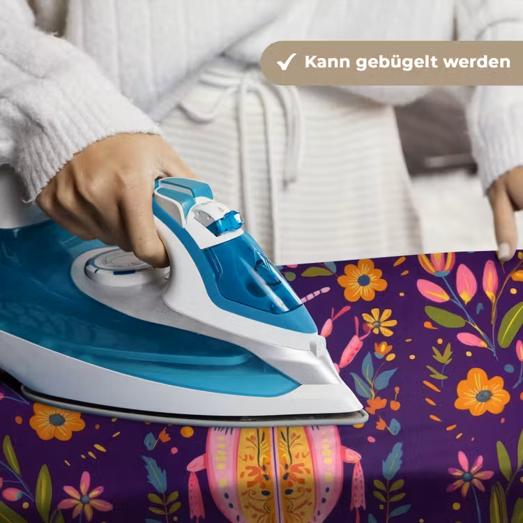 Kever - Felgekleurd - Bloemen - Bladeren Wandkleed katoen klein -tsfeer9_DE