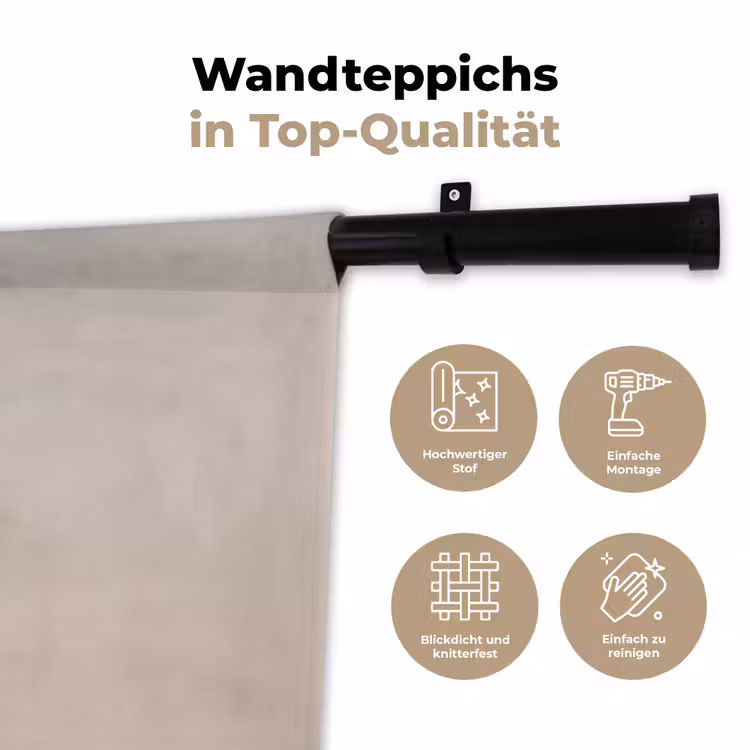 Koffie - Obessive Coffee Disorder - Beige Wandkleed katoen klein -tsfeer2_DE