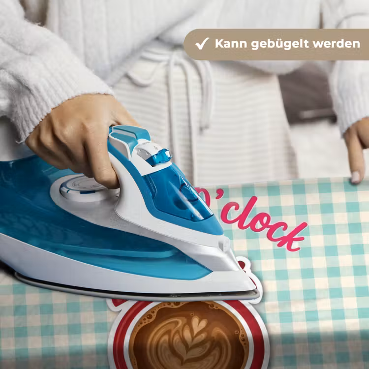 Koffie - Klok - Groen Wandkleed katoen klein -tsfeer9_DE