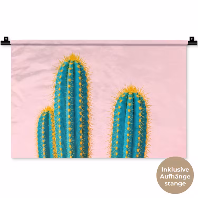 Cactussen - Modern - Pastel Wandkleed katoen klein -t3d_DE