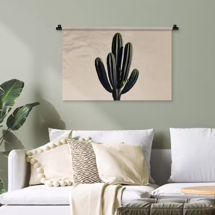 Cactus - Subtiel - Groen Wandkleed katoen klein -sfeer7