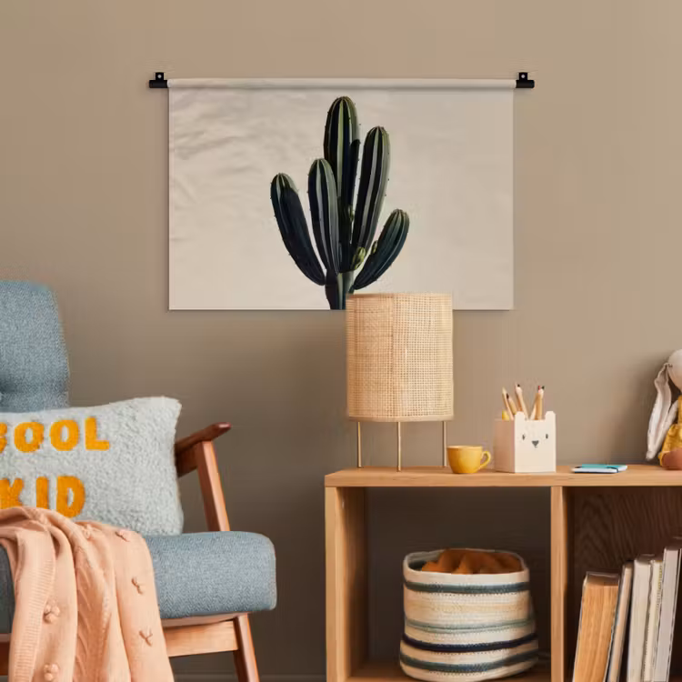 Cactus - Subtiel - Groen Wandkleed katoen klein -wsfeer4_kind