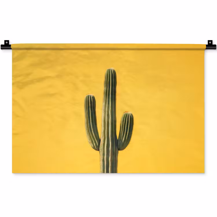 Cactus - Groen - Minimalistisch Wandkleed katoen klein -zz3d