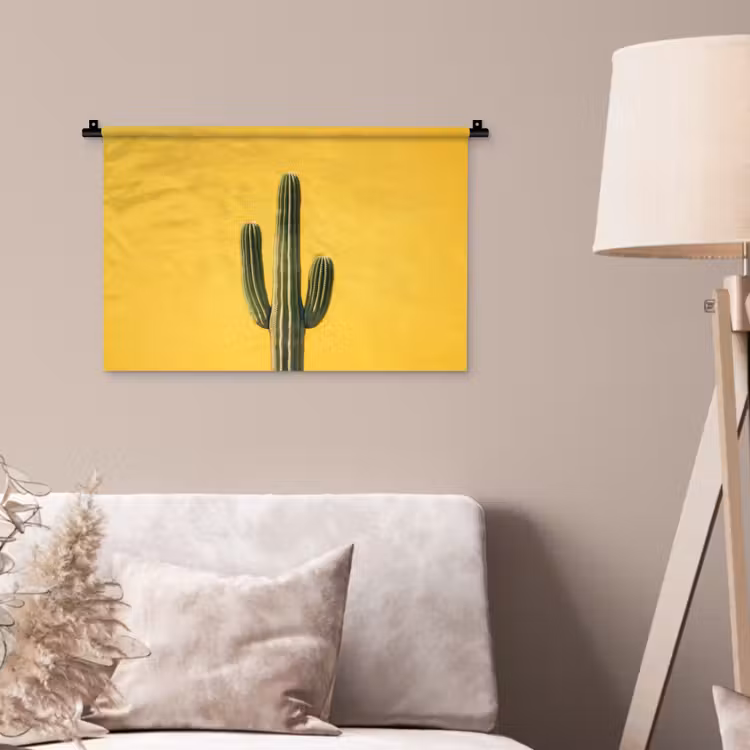 Cactus - Groen - Minimalistisch Wandkleed katoen klein -sfeer4