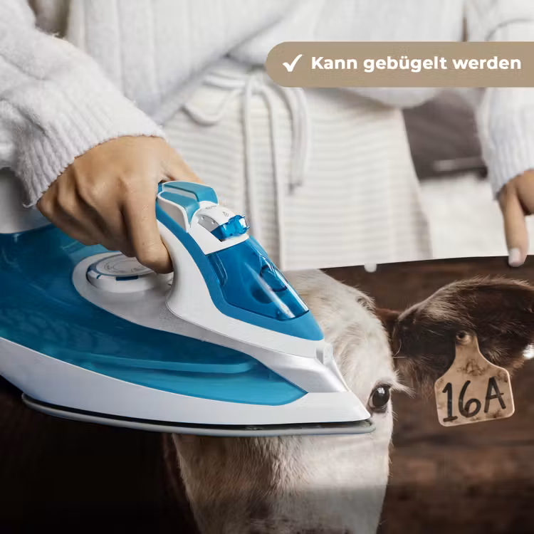 Kalf - Oormerk - Houten stal Wandkleed katoen klein -tsfeer9_DE