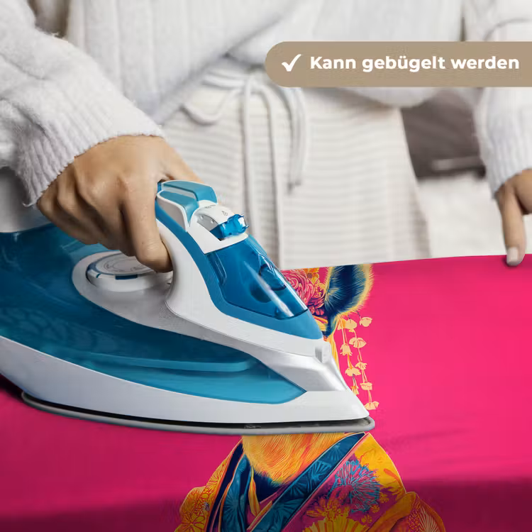 Kameel - Bloemen - Kimono - Waaiers Wandkleed katoen klein -tsfeer9_DE