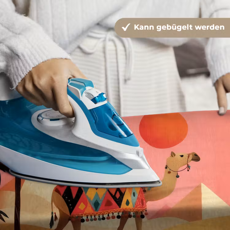 Kameel - Pyramides - Rode zon Wandkleed katoen klein -tsfeer9_DE