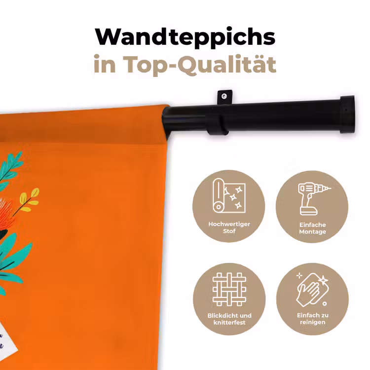 Kaartje - Boeket - Bloemen Wandkleed katoen klein -tsfeer2_DE