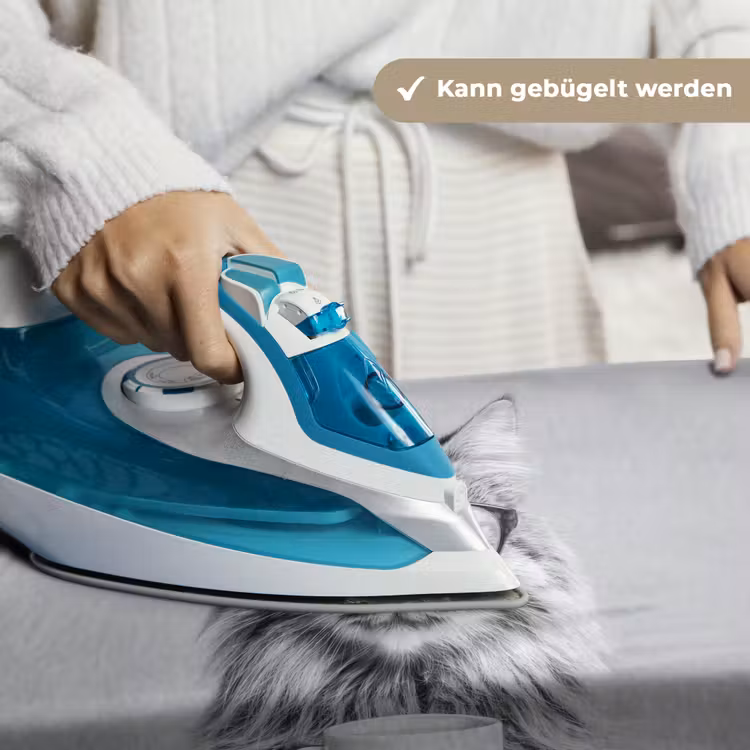 Kat - Bril - Mok - Pluizig Wandkleed katoen klein -tsfeer9_DE