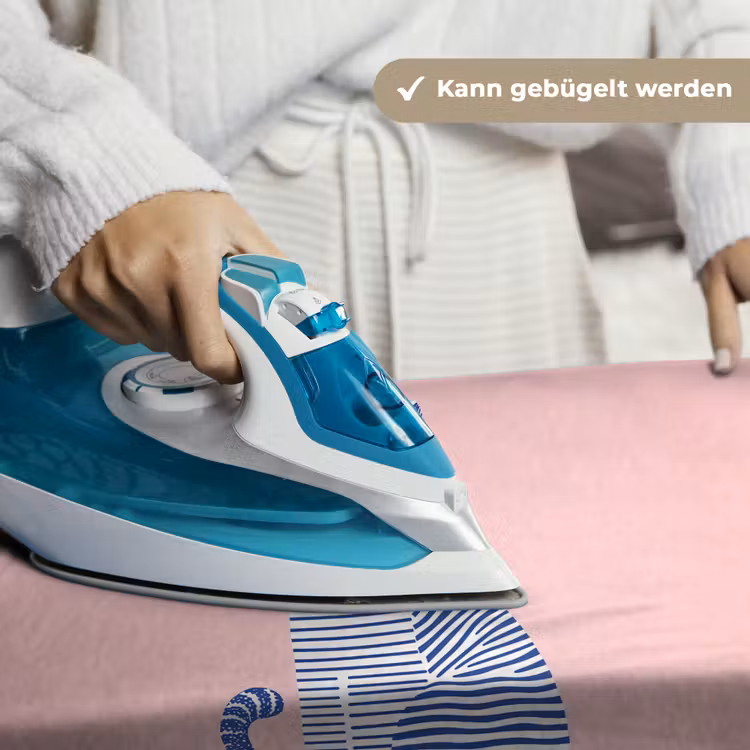 Kat - Illustratie - Minimalistisch - Roze Wandkleed katoen klein -tsfeer9_DE