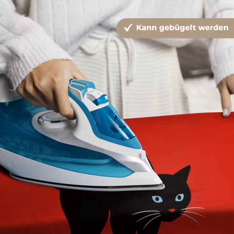 Kat - Zwart - Staart Wandkleed katoen klein -tsfeer9_DE