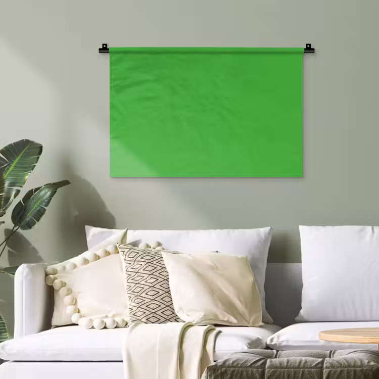 Kelly - Green - Groen Wandkleed katoen klein 269 -sfeer7
