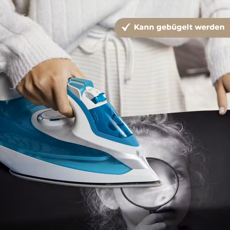 Kind - Vergrootglas - Portret - Zwart-wit Wandkleed katoen klein -tsfeer9_DE
