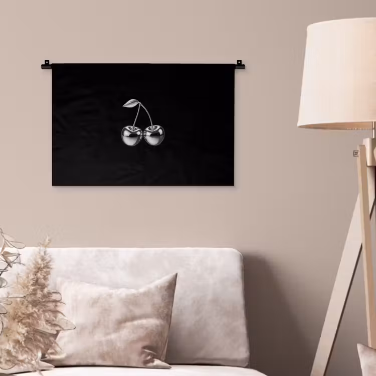 Kers - Luxueus - Metallic Wandkleed katoen klein -sfeer4