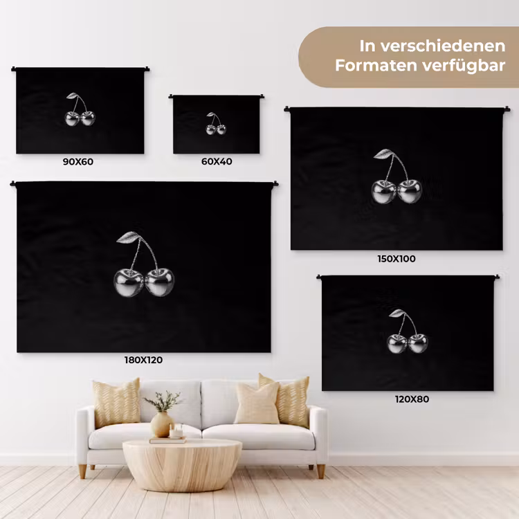 Kers - Luxueus - Metallic Wandkleed katoen klein -tsfeer8_DE