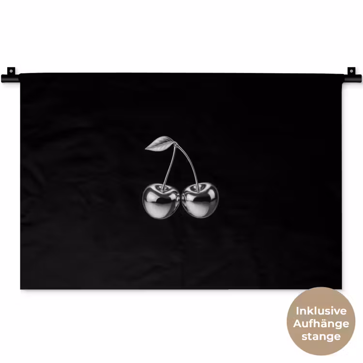 Kers - Luxueus - Metallic Wandkleed katoen klein -t3d_DE