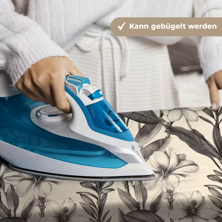 Klassiek - Botanisch - Zwart - Beige Wandkleed katoen klein 269 -tsfeer9_DE