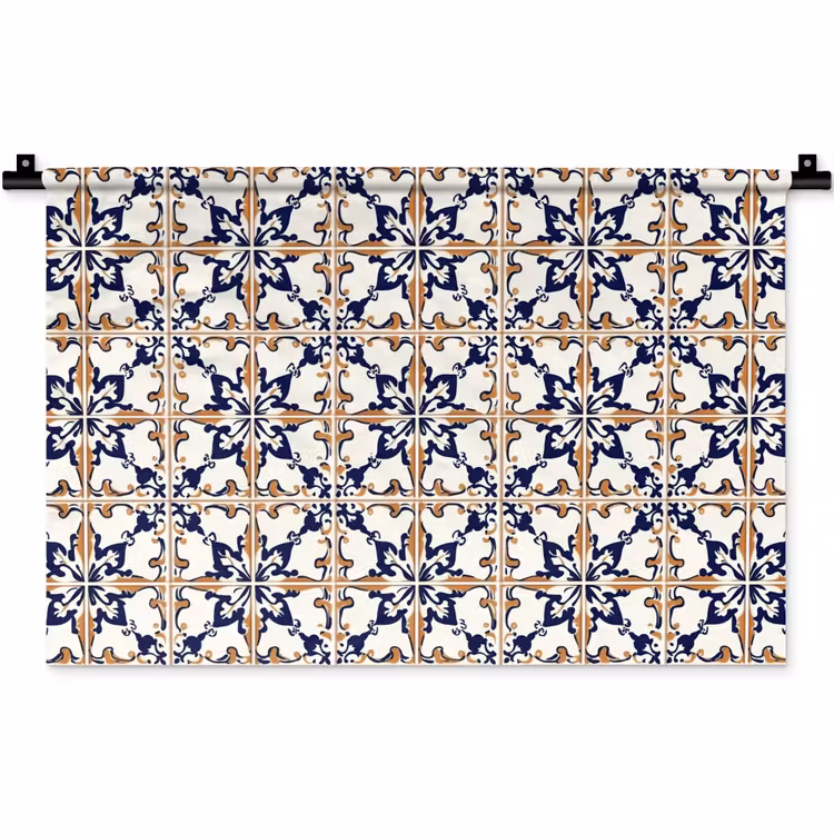 Klassiek - Patroon - Kleurrijk Wandkleed katoen klein 269 -zz3d