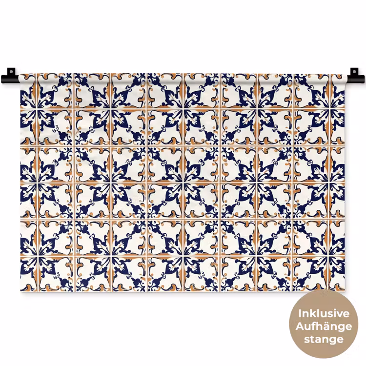 Klassiek - Patroon - Kleurrijk Wandkleed katoen klein 269 -t3d_DE
