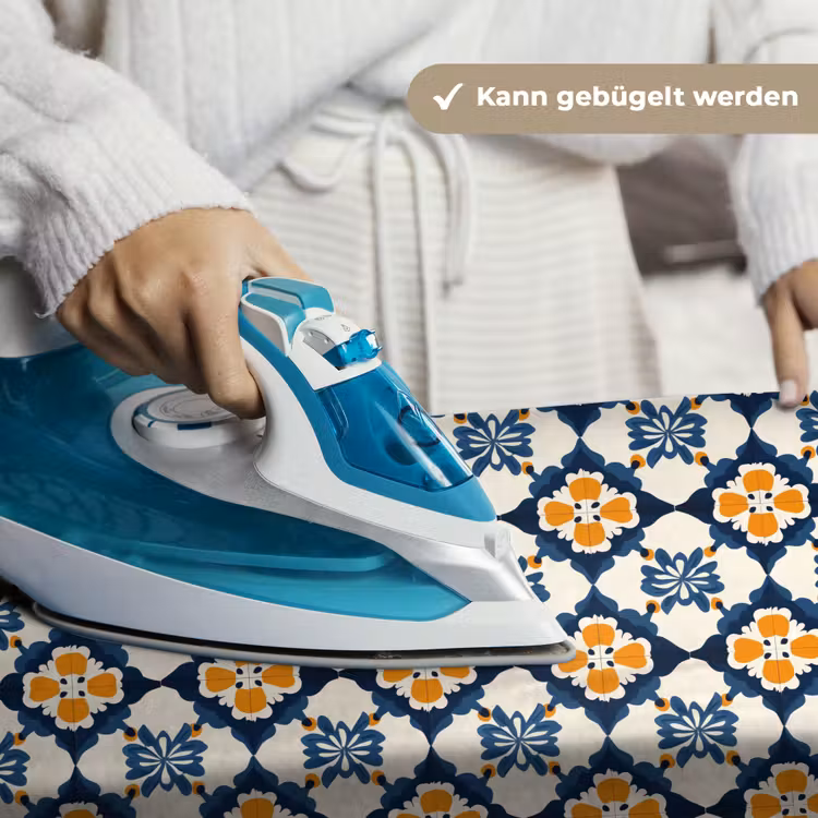 Klassiek - Geometrisch - Blauw Wandkleed katoen klein 269 -tsfeer9_DE
