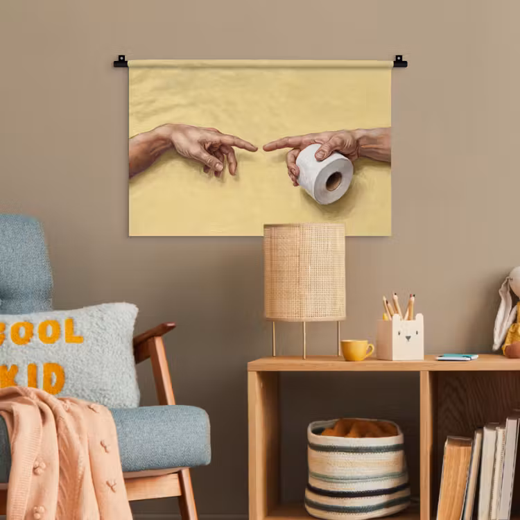 Klassiek - Kunst - Humor Wandkleed katoen klein -wsfeer4_kind