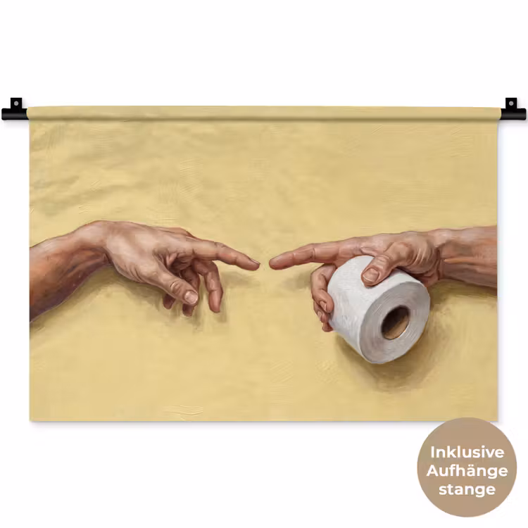 Klassiek - Kunst - Humor Wandkleed katoen klein -t3d_DE