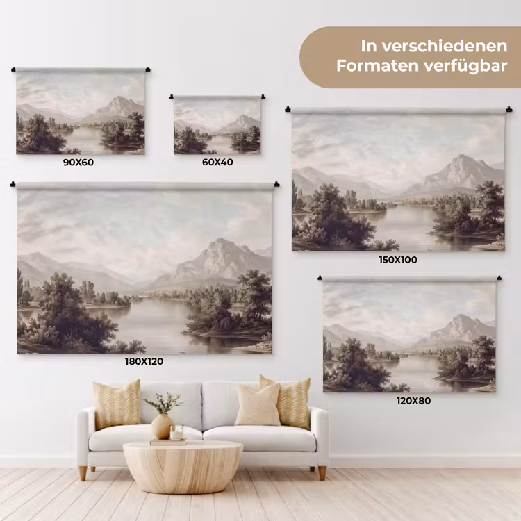 Klassiek - Landschap - Sereen Wandkleed katoen klein -tsfeer8_DE
